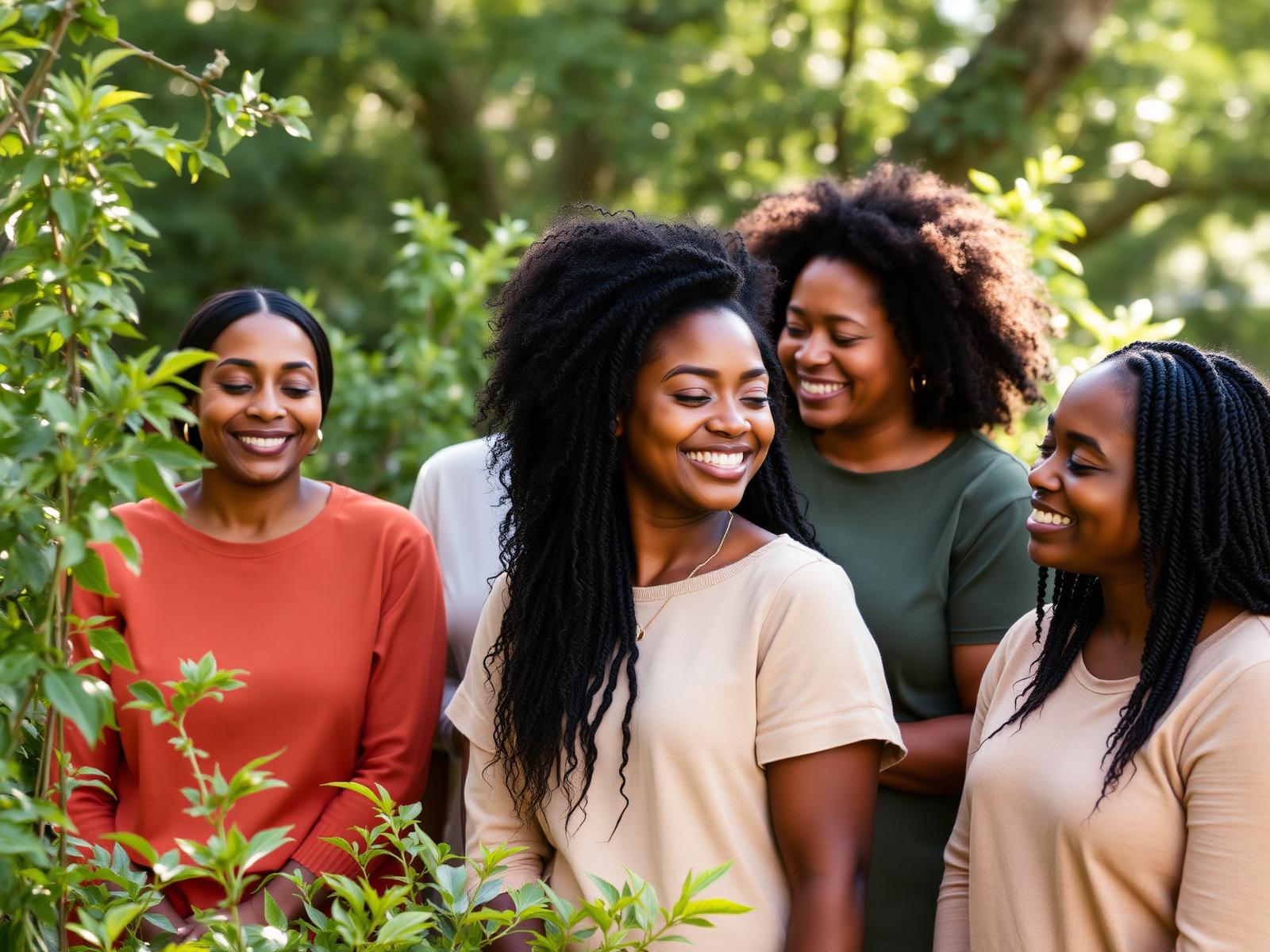 Community of women supporting each other